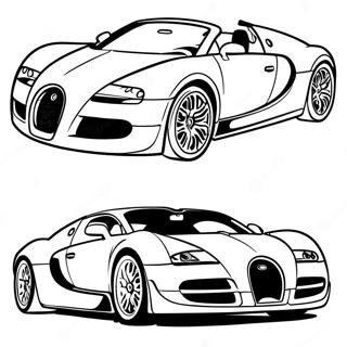 Sporty Bugatti Veyron Fargeleggingsside 36054-7878