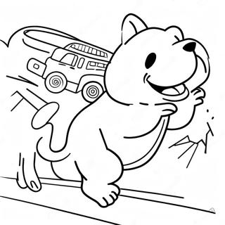 Hundemann Redder Dagen Fargeleggingsside 37077-8106