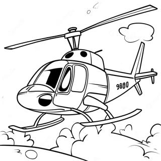 Fargeleggingsside Med Vintage Helikopter Pa Oppdrag 38834-8492