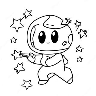 Shelly Skyte Stjerne Fargeleggingsside 40267-8804