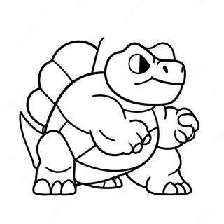 Blastoise I Aksjon Fargeleggingsside 40834 8929