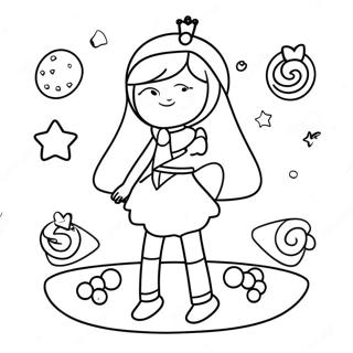 Prinsesse Bubblegum I Godterikongen Fargeleggingsside 41004-8963