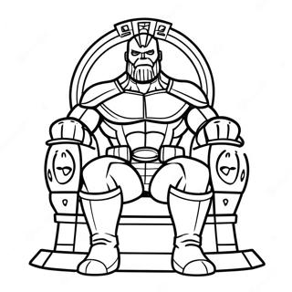 Thanos Sittende Pa Tronen Fargelegging 41631-9102