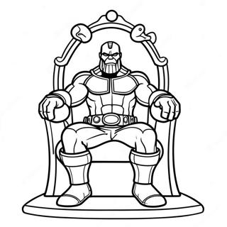 Thanos Sittende Pa Tronen Fargelegging 41631-9103