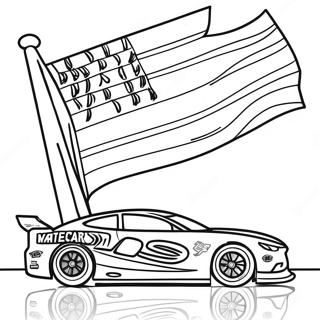 Nascar Racingflagg Fargeleggingsside 41824-9152