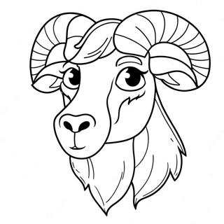 Sint Geit Med Horn Fargeleggingsside 42822-9372