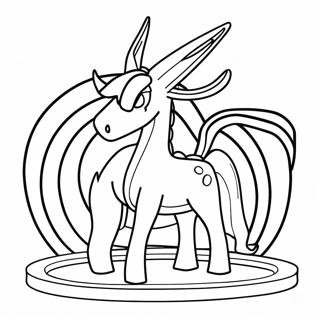 Arceus Med Fargerike Plater Fargeleggingsside 44711-9791