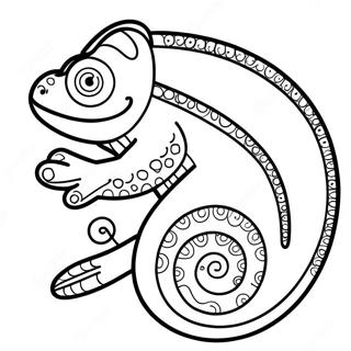 Kamelon Med En Regnbuehale Fargeleggingsark 45944-10072