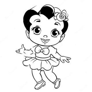 Vintage Betty Boop Fargeleggingsark 46525-10180