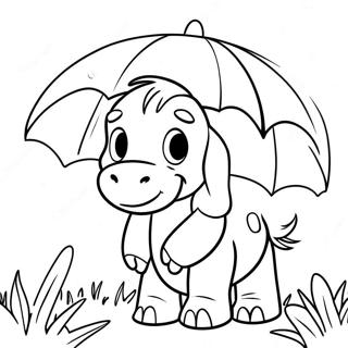 Eeyore Pa En Regnfull Dag Fargeleggingsside 47372 10359