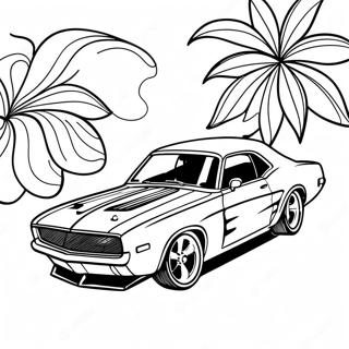 Hot Rod Fargeleggingsark