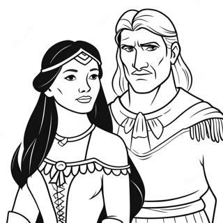 Pocahontas Og John Smith Fargeleggingsside 48266-10560