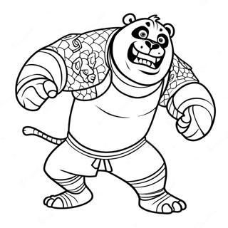 Kung Fu Panda Fargeleggingsark