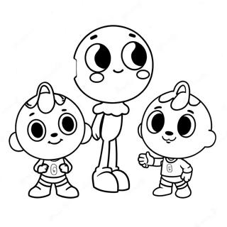 Den Fantastiske Verden Av Gumball Fargeleggingsark