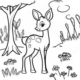 Bambi Utforsker Engen Fargeleggingsark 51638-11306