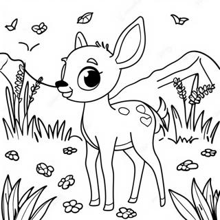 Bambi Utforsker Engen Fargeleggingsark 51638-11307