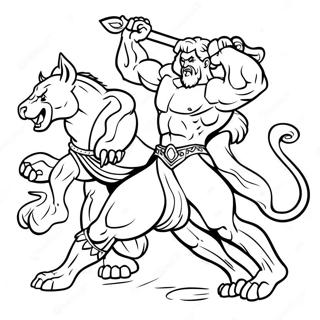 Hercules Kjemper Mot Cerberus Fargeleggingsside 52094-11399