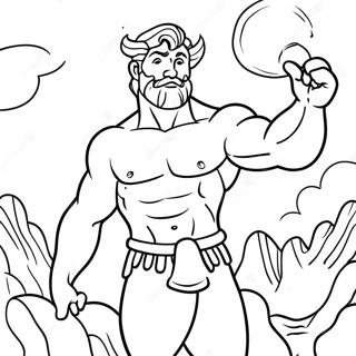 Hercules Utforer Tolv Arbeid Fargeleggingsside 52096-11405