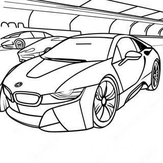 Bmw I8 Futuristisk Design Fargeleggingsside 52190-11426