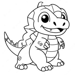 Agumon Digimon Fargeleggingsside 52578-11490