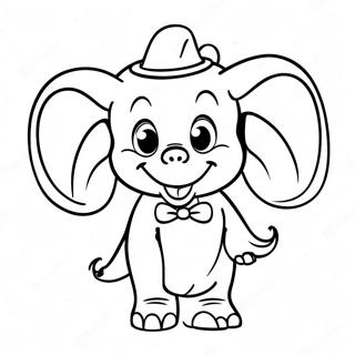 Dumbo Med Et Stort Smil Fargeleggingsside 52853-11568