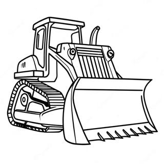 Byggeplass Bulldoser Fargeleggingsside 53032-11590
