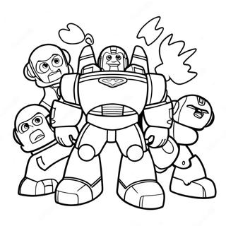 Redningsroboter Medix Hjelper Venner Fargeleggingsside 53388-11688