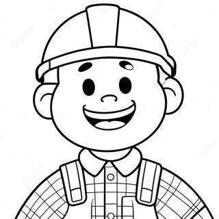 Bob Byggherren Glad Ansikt Fargeleggingsside 53740-11761