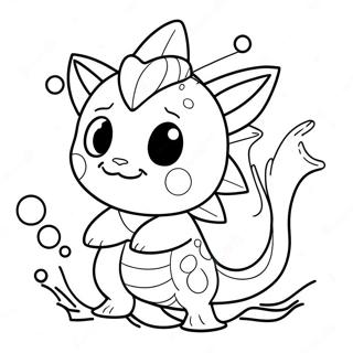 Vaporeon Leker Med Vannspriter Fargeleggingsside 54271-11877