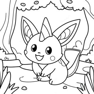 Vaporeon I En Magisk Skog Fargeleggingsside 54273-11885