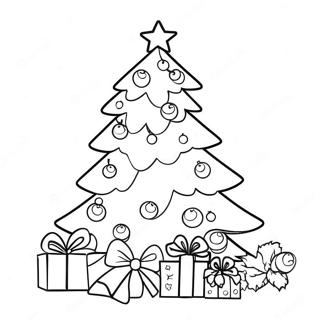 Festlig Juletre Fargeleggingsside 54543-11932