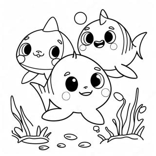Pinkfong Sot Hai Familie Fargeleggingsside 55073-12055