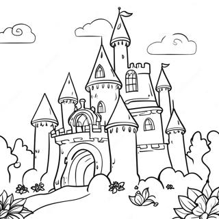 Drommende Slott Fargeleggingsside 55818 12227