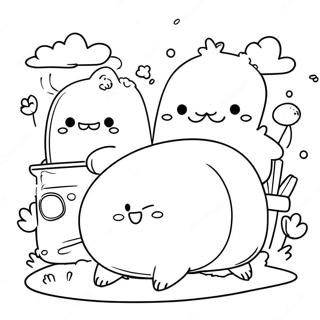 Eventyrlige Sumikko Gurashi Venner Fargeleggingsside 57391-12553