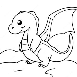 Majestetisk Dragonite Som Suser Gjennom Skyene Fargeleggingsside 58207 12745