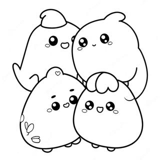 Plysj Squishmallow Venner Fargeleggingsside 58916-12896