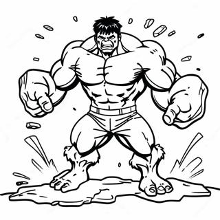 Hulk Slar I Bakken Fargeleggingsside 59205-12981