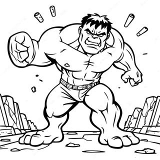 Hulk Slar I Bakken Fargeleggingsside 59205-12982