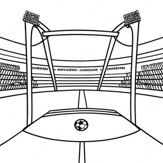 Fotballbane Med Mal Fargeleggingsside 59494-13040
