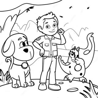 Wild Kratts Dyre Redning Fargeleggingsside 60579-13280