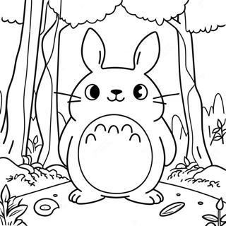 Totoro I En Magisk Skog Fargeleggingsside 62139-13687