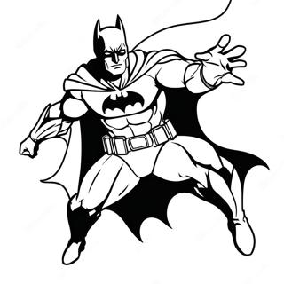 Batman I En Dynamisk Posisjon Fargeleggingsside 6268-1482