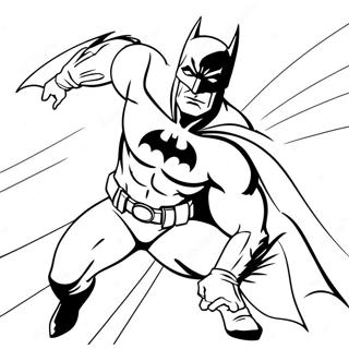 Batman I En Dynamisk Posisjon Fargeleggingsside 6268-1484