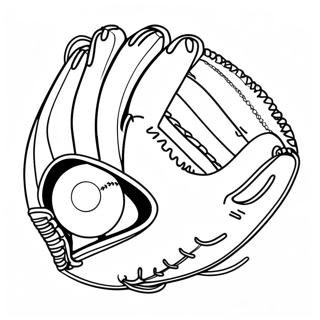 Fargeleggingsside For Softballhanske Og Ball 66996-14655