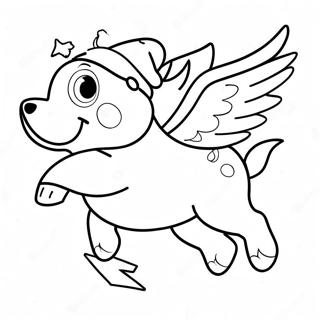 Skye Flyr Med Julelys Fargelegging 67253-14720