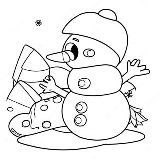 Rubble Bygger En Snomann Fargelegging 67254-14721