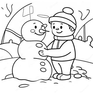 Rubble Bygger En Snomann Fargelegging 67254-14724