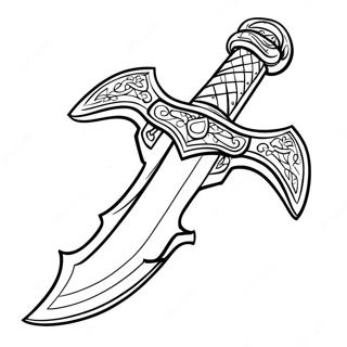 Gullsverd Minecraft Fargeleggingsside 70687-15475