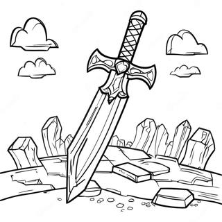 Jernsverd Minecraft Fargeleggingsside 70688-15477