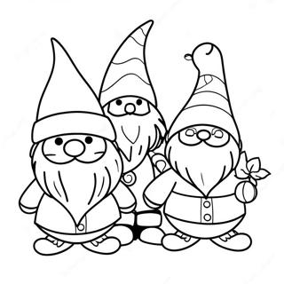 Fantastiske Julegnomer Fargeleggingsside 71222 15598